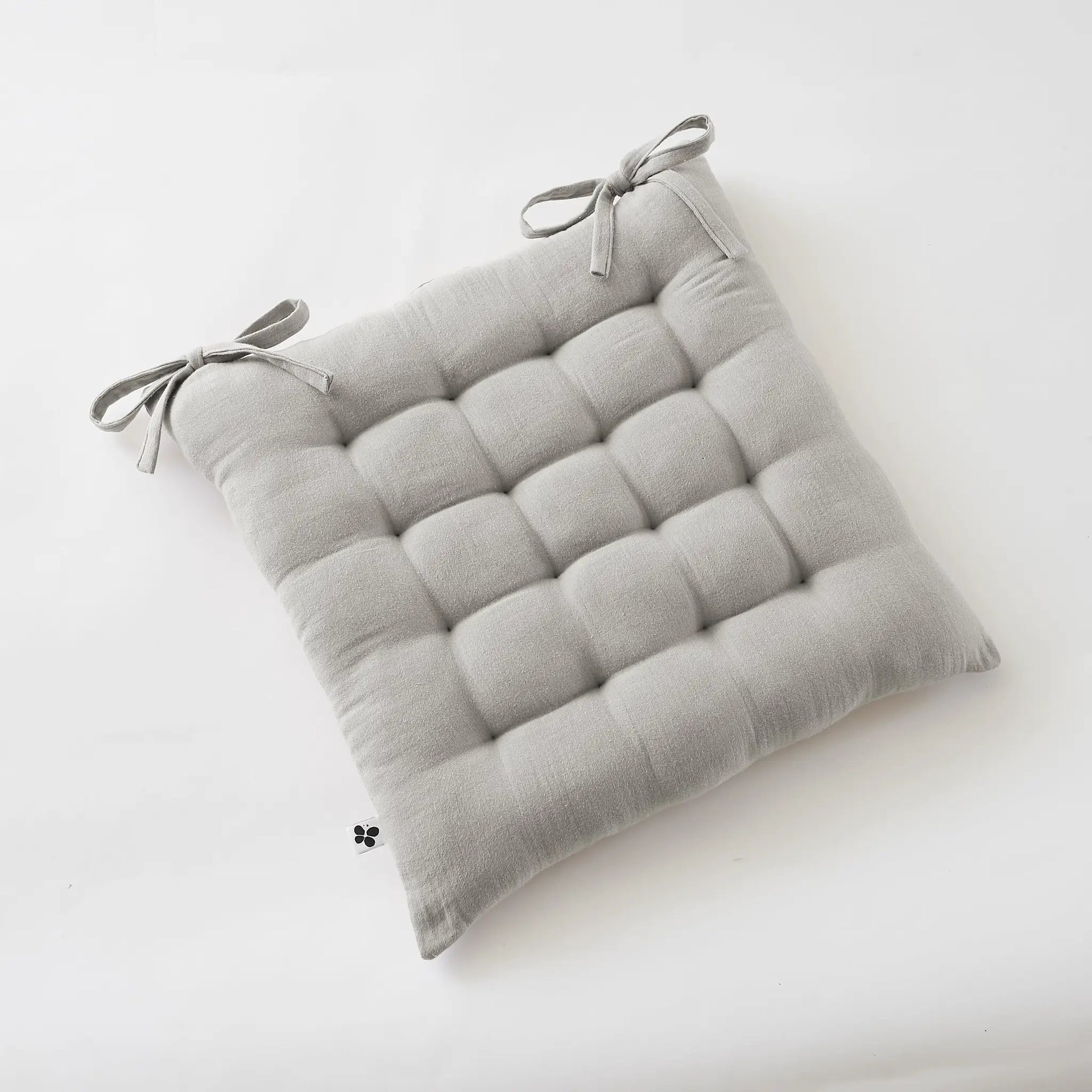 Assise matelassée 16 points 40 x 40 cm Gaze de coton unie GAÏA Nuage by L'effet papillon