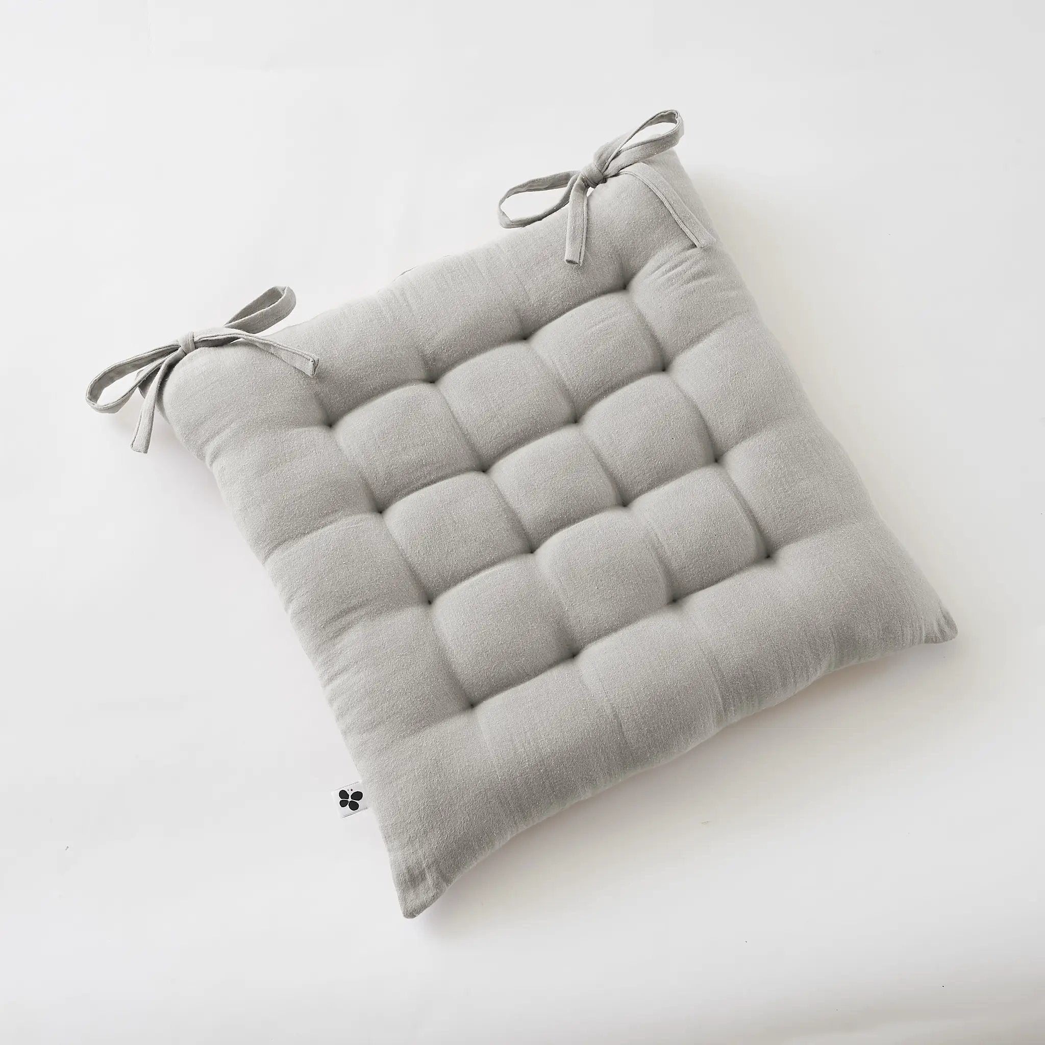 Assise matelassée 16 points 40 x 40 cm Gaze de coton unie GAÏA Nuage by L'effet papillon