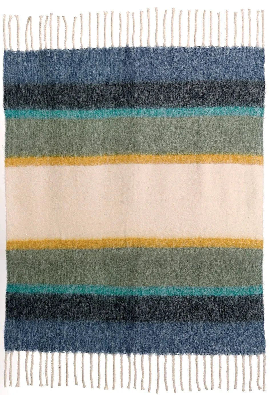 Plaid rayé recyclé Isabel 130 x 160 by Vivaraise