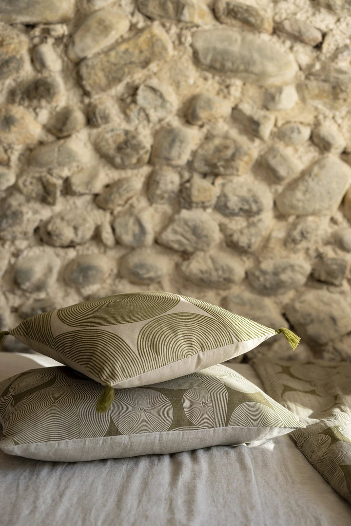 Coussin imprimé Tito Naturel by Vivaraise