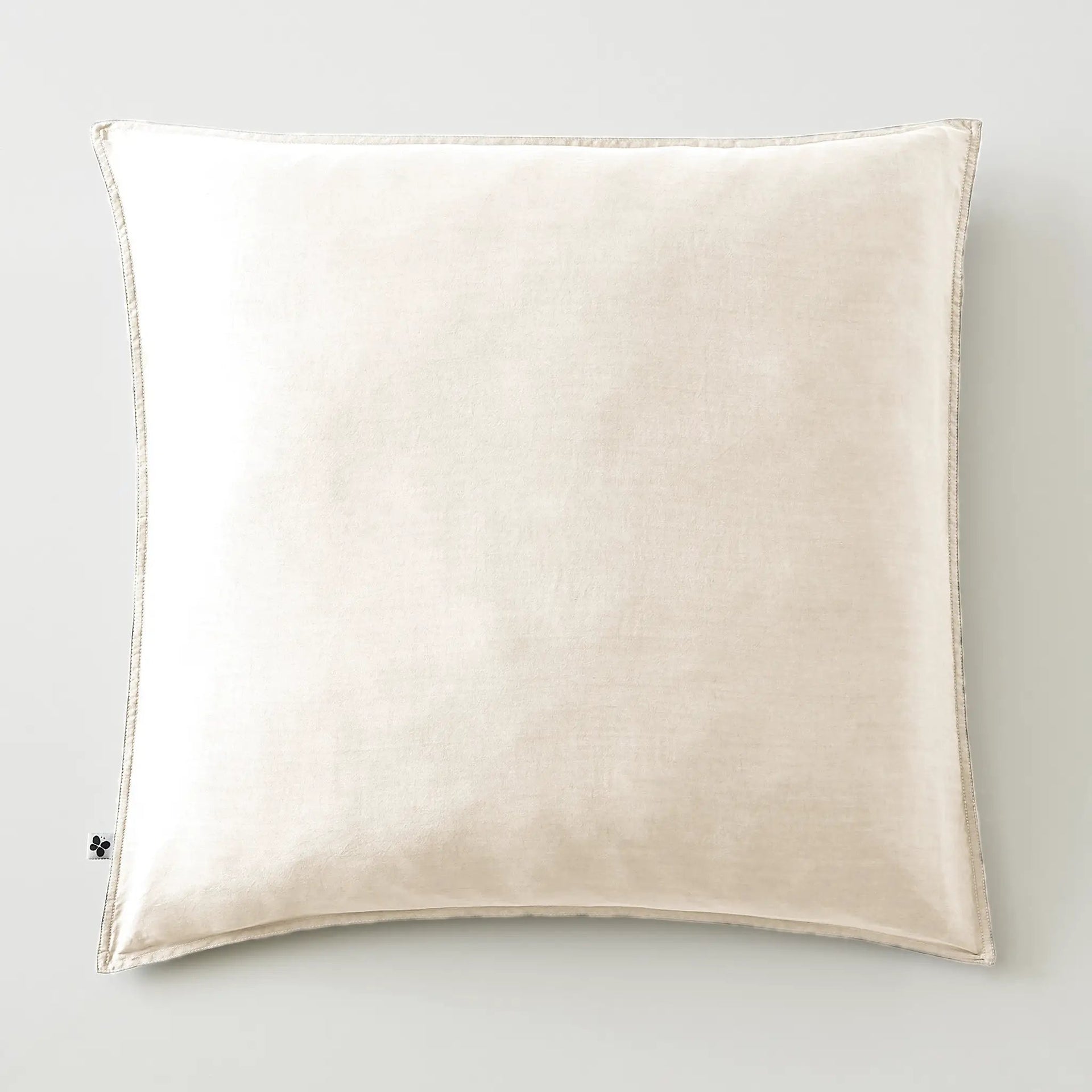 Taie d'oreiller 80 x 80 cm Lyocell uni LYSANDRE Pampa by L'effet papillon