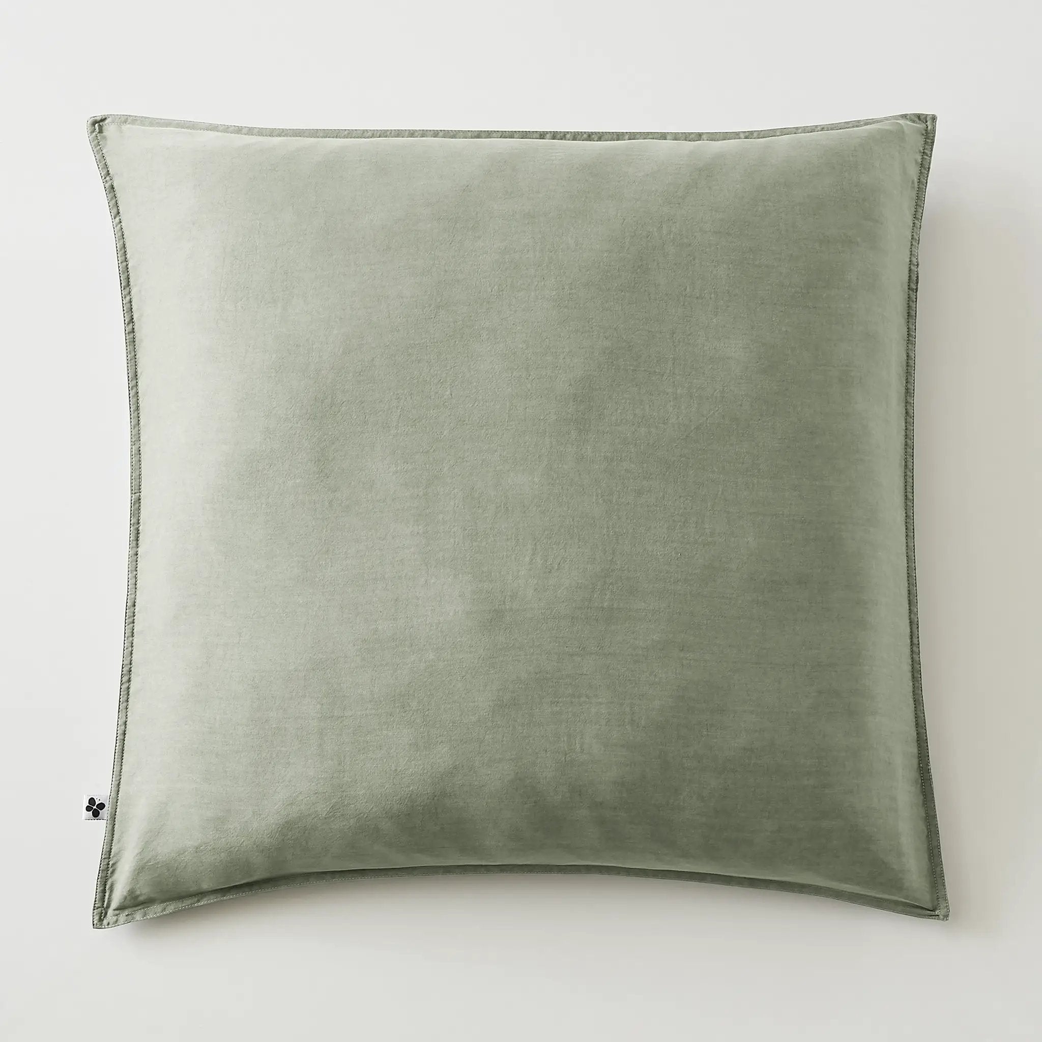 Taie d'oreiller 80 x 80 cm Lyocell uni LYSANDRE Thym by L'effet papillon