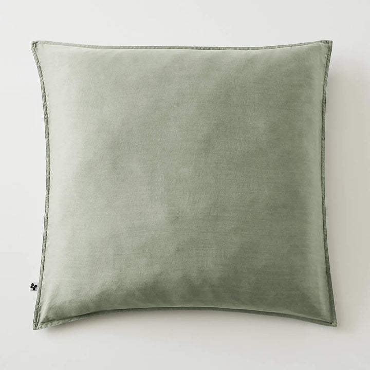 Taie d'oreiller 80 x 80 cm Lyocell uni LYSANDRE Thym by L'effet papillon