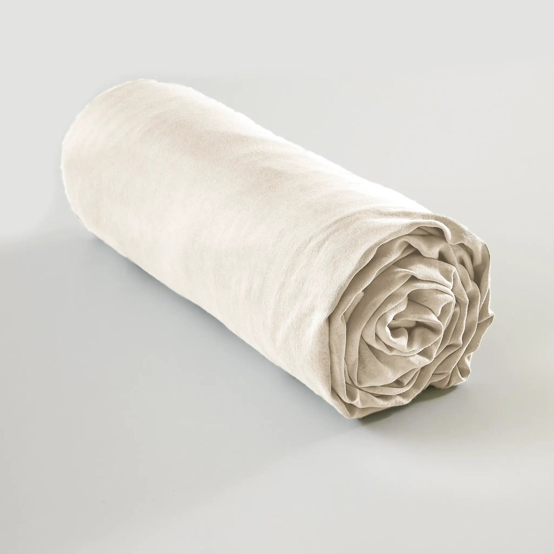 Drap housse 90 x 190 cm Lyocell uni LYSANDRE Pampa by L'effet papillon