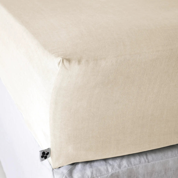 Drap housse 90 x 190 cm Lyocell uni LYSANDRE Pampa by L'effet papillon
