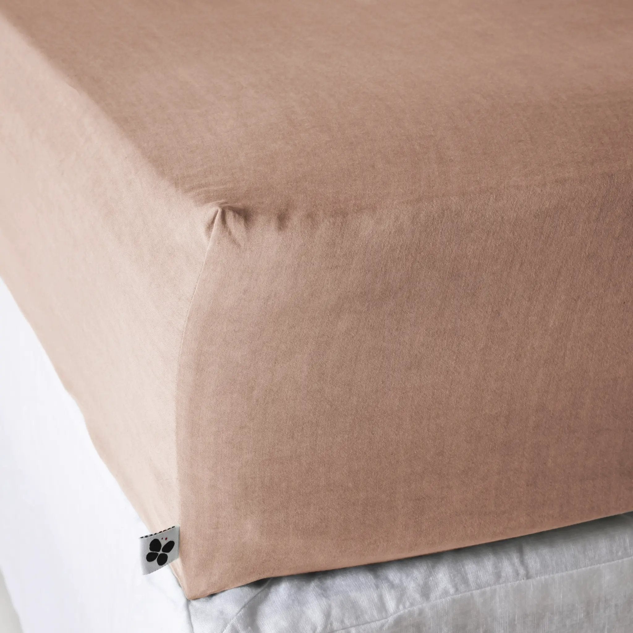 Drap housse 90 x 190 cm Lyocell uni LYSANDRE Blush by L'effet papillon