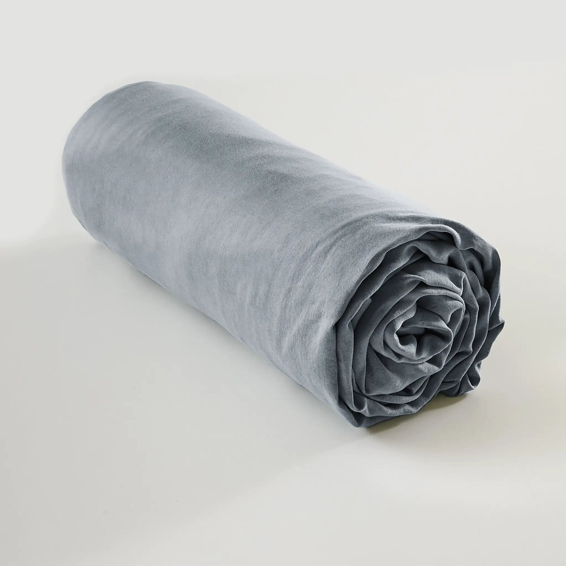 Drap housse 90 x 190 cm Lyocell uni LYSANDRE Stone by L'effet papillon