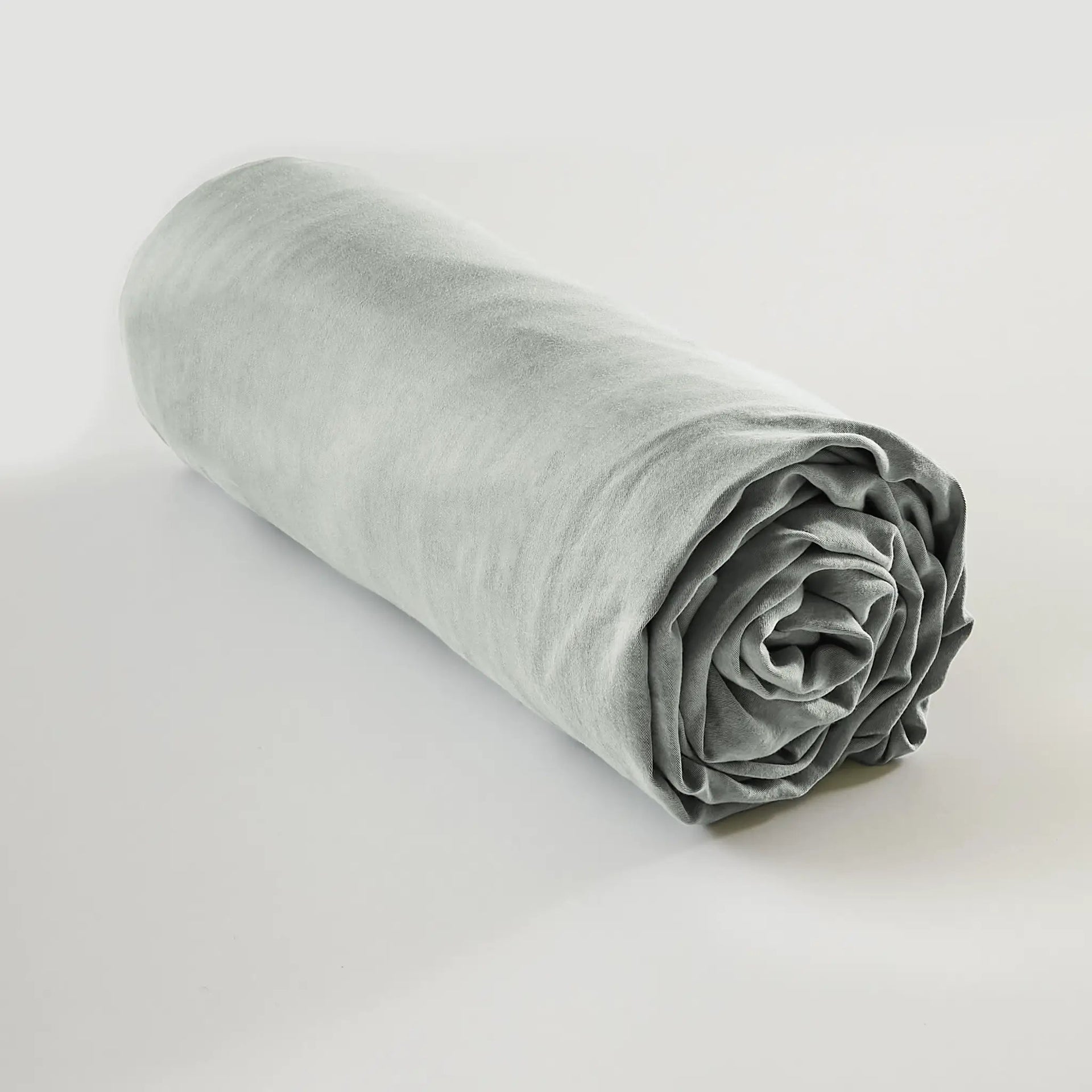 Drap housse 90 x 190 cm Lyocell uni LYSANDRE Lichen by L'effet papillon