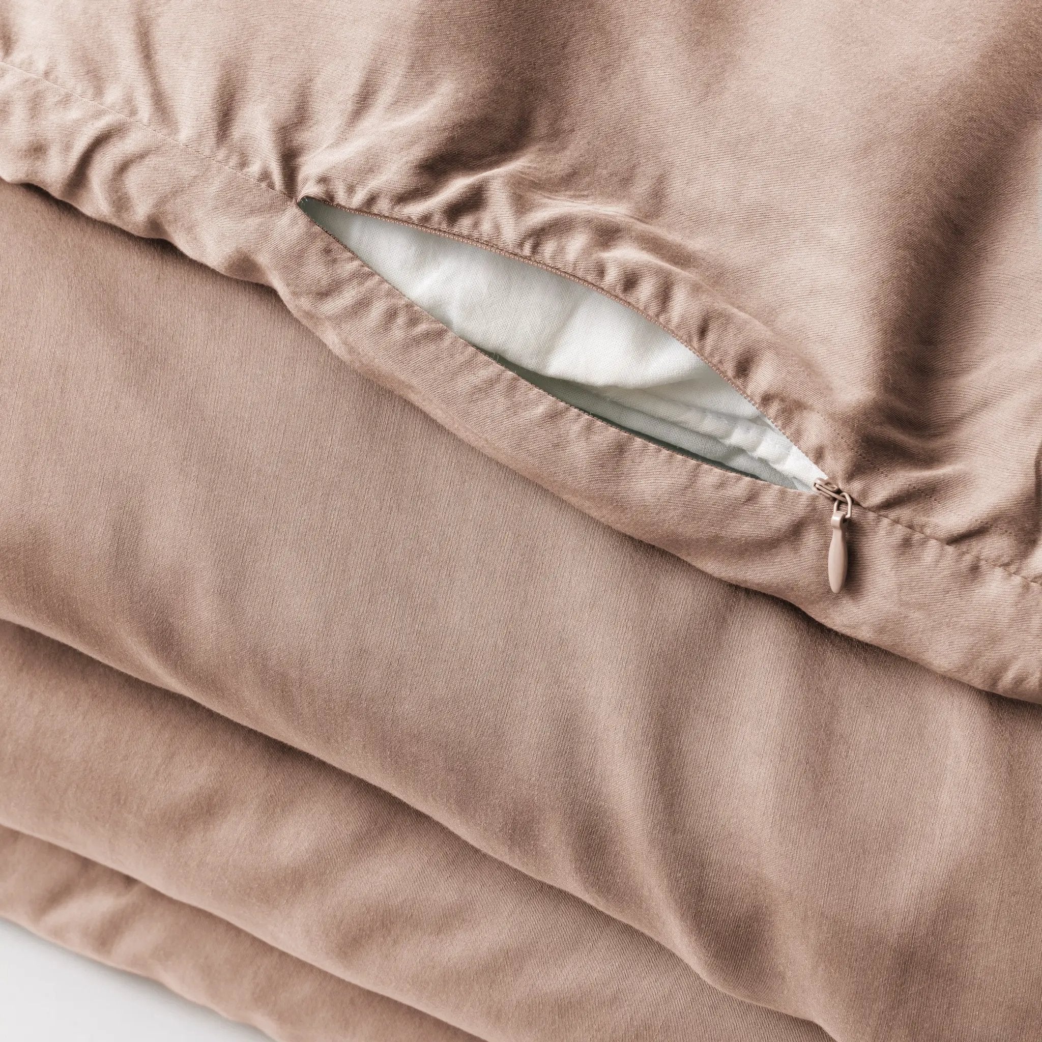 Housse de couette 200 x 200 cm Lyocell uni LYSANDRE Blush by L'effet papillon