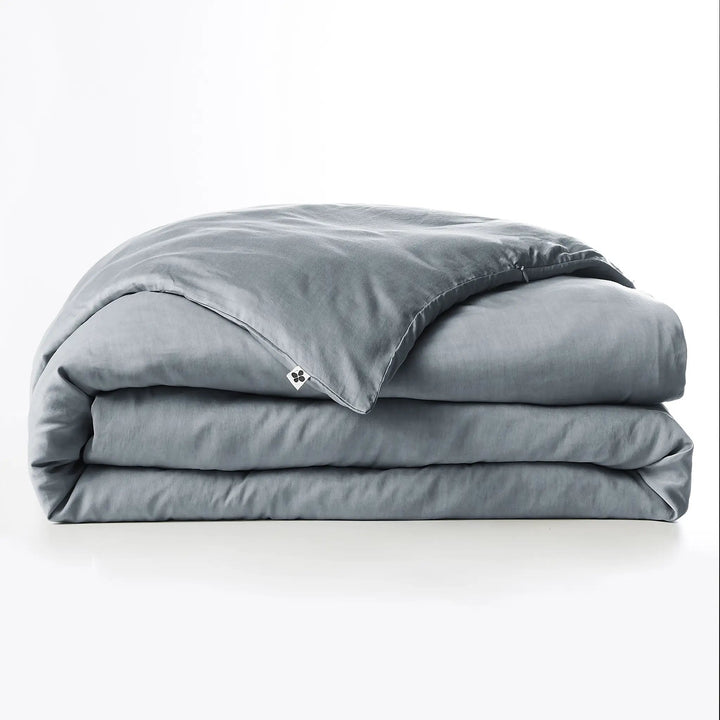Housse de couette 200 x 200 cm Lyocell uni LYSANDRE Stone by L'effet papillon