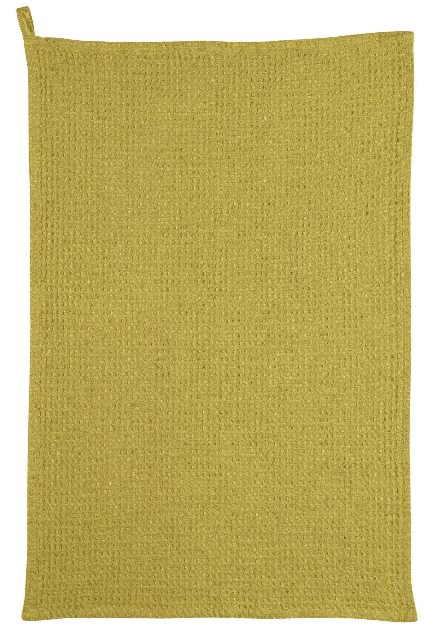 Torchon nid d'abeilles uni Mumba Bergamote by Winkler