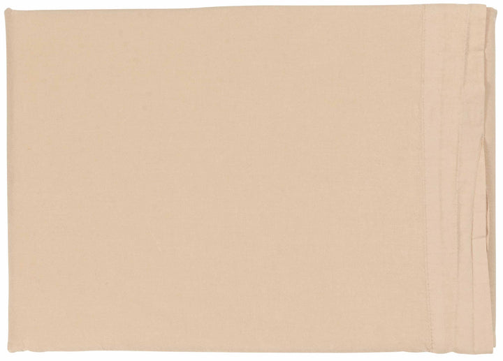 Drap plat Céleste 260x310 Muscade coton bio Casa Plume