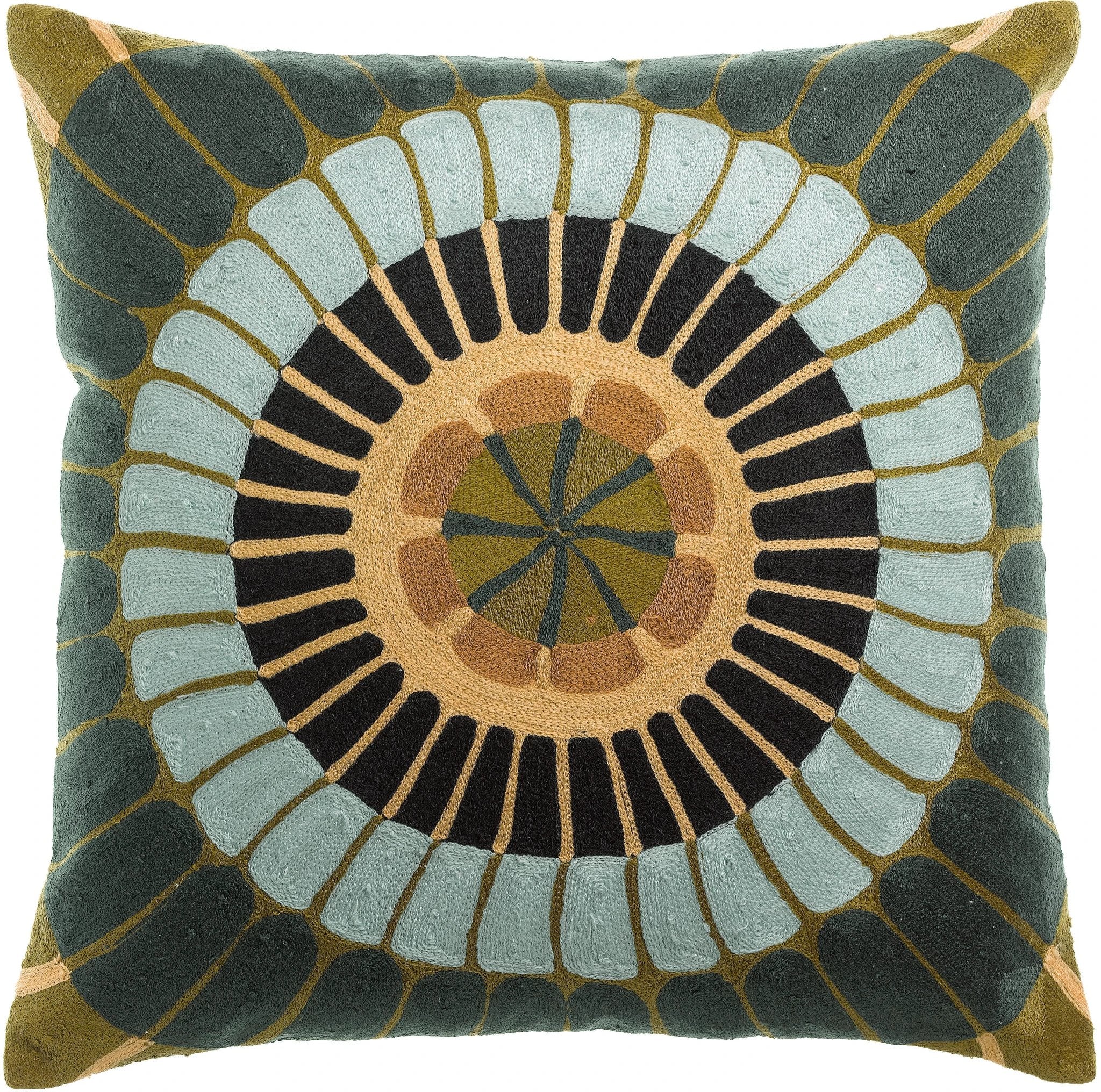 Coussin brodé Zeno Multico by Vivaraise