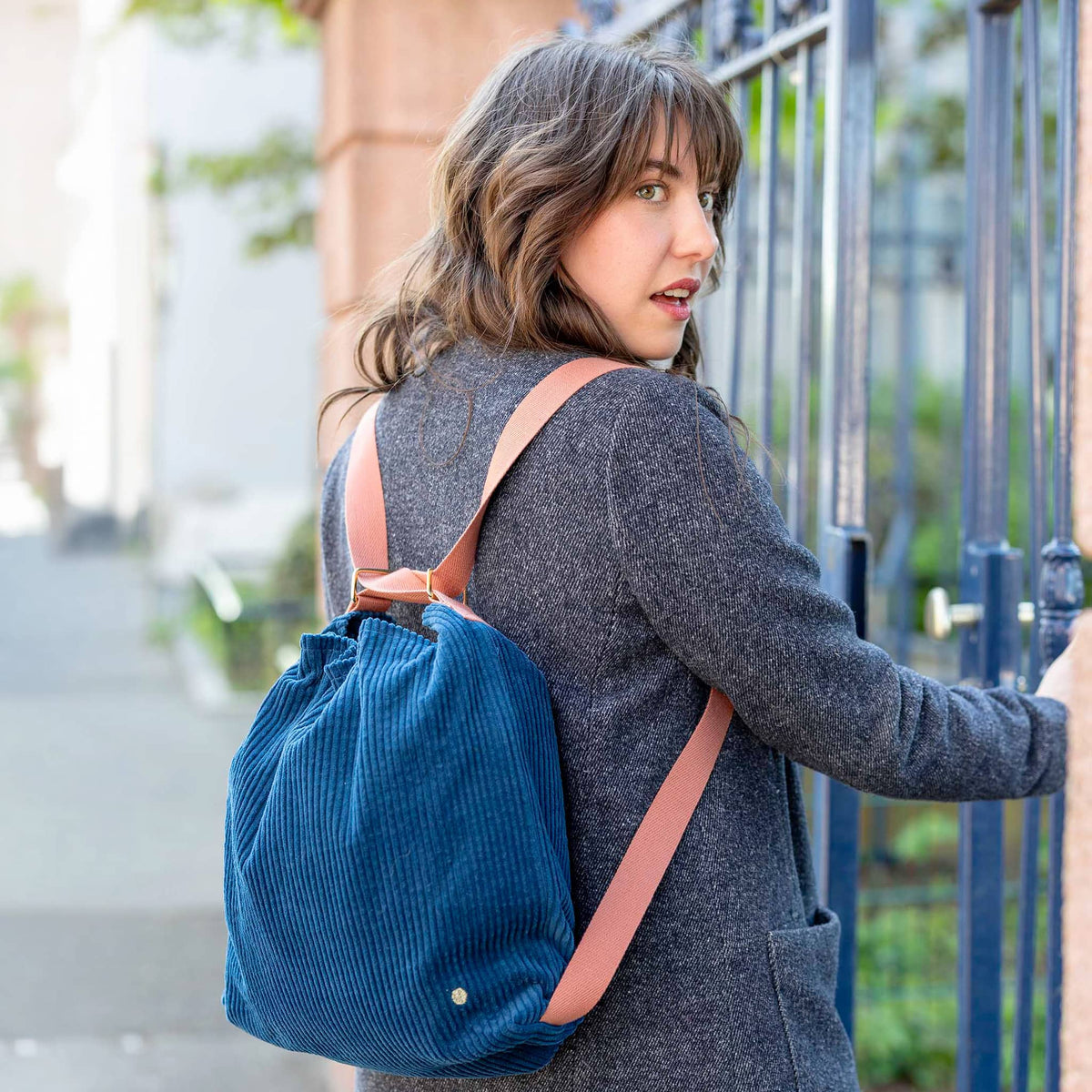 Sac nomade Loen Ocean coton bio Casa Plume