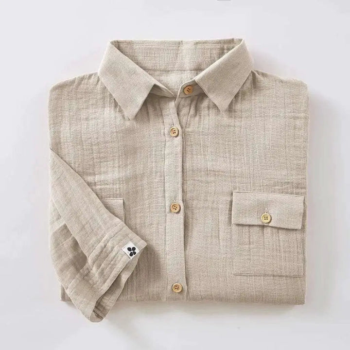 Tunique chemise Gaze de coton unie GAÏA Pampa by L'effet papillon