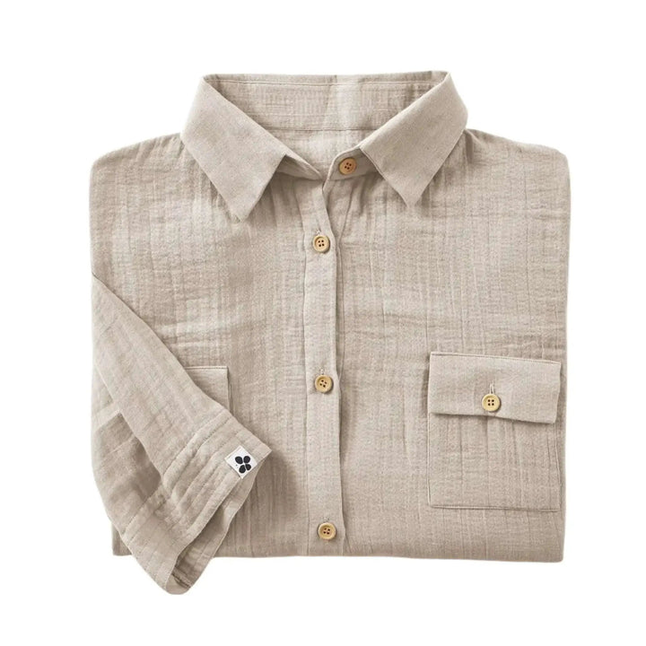 Tunique chemise Gaze de coton unie GAÏA Pampa by L'effet papillon