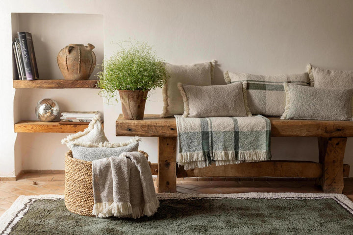 Plaid uni Jane Neige 130 x 160 by Vivaraise
