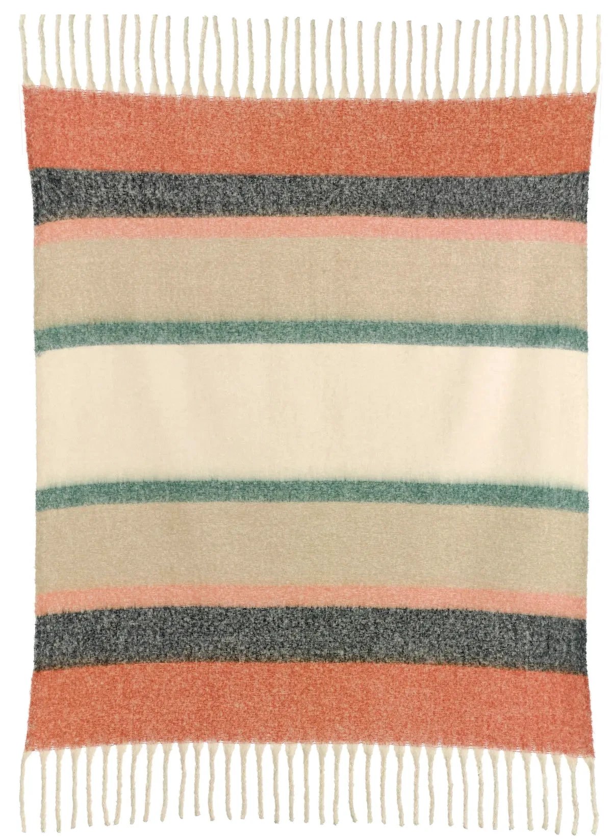 Plaid rayé recyclé Isabel 130 x 160 by Vivaraise