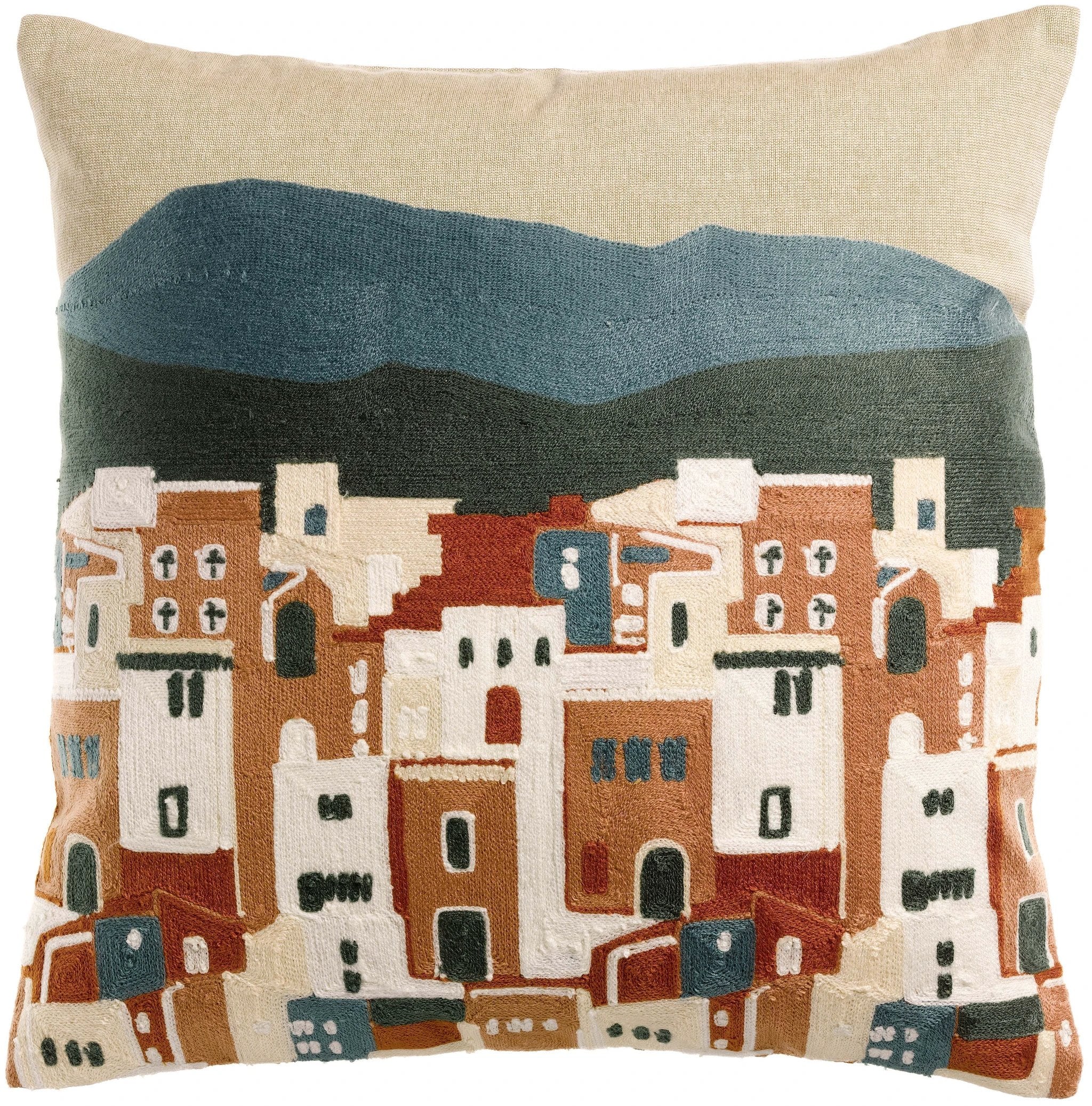 Coussin brodé Elie by Vivaraise