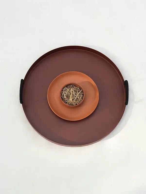 Plateau THALI TRAY -4 - Terracotta by No-mad