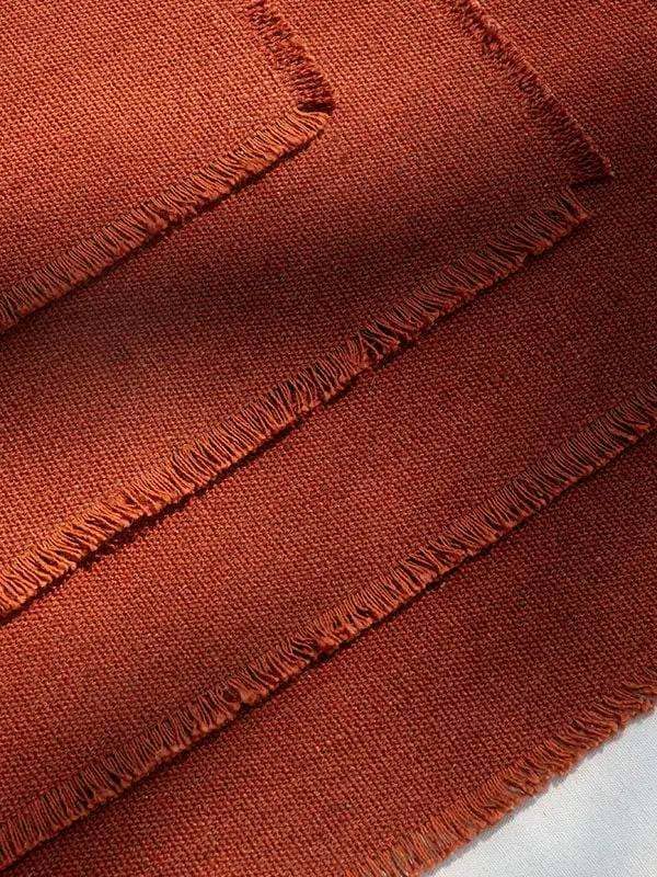 Sets de Table PRAKRIT - Bords Effilochés à la Main - Lot de 2 - Terracotta by No-mad
