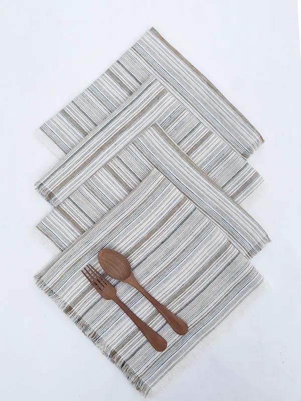 Sets de Table BUNAI - Lot de 2 - Ivoire/Taupe by No-mad