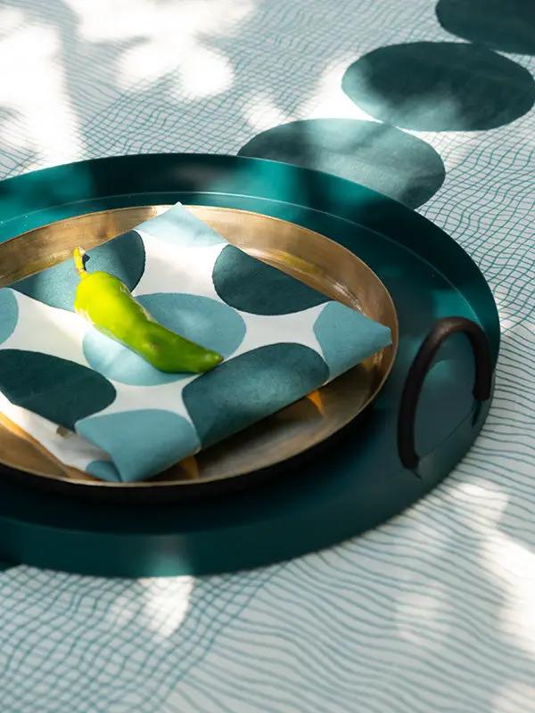 Plateau THALI TRAY - Vert Canard by No-mad
