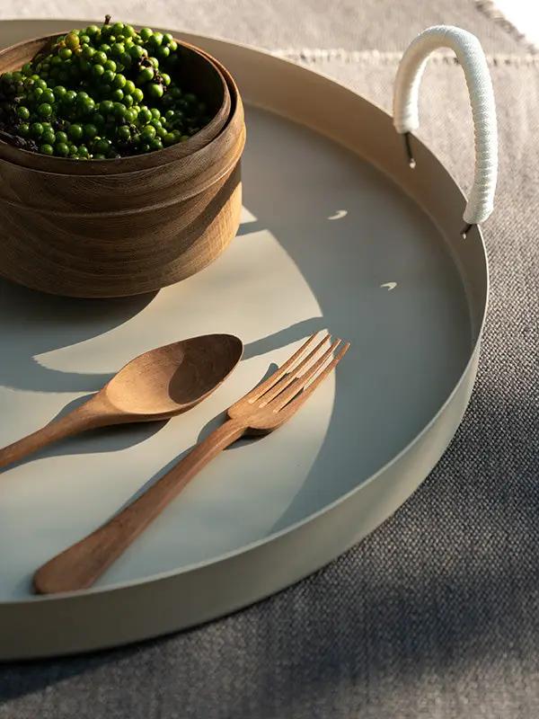 Plateau THALI TRAY - Taupe by No-mad