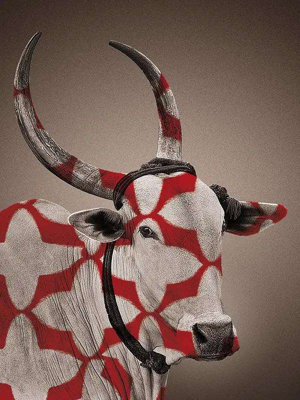 Portraits NANDI BUTA - Sans cadre - Rouge by No-mad