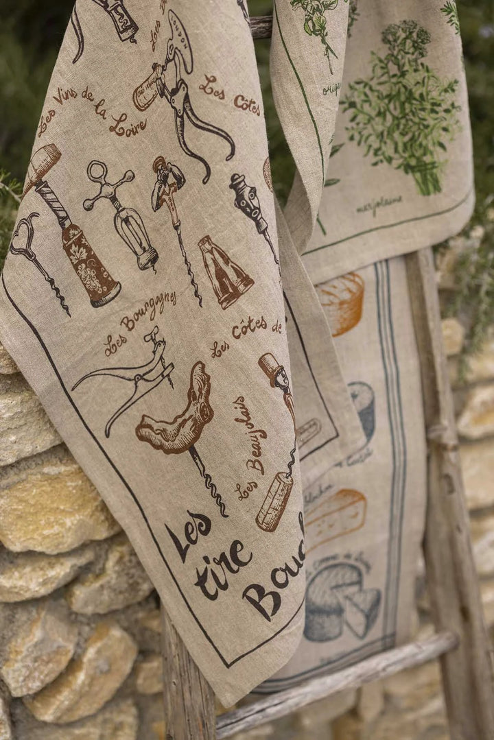Torchon lin Les fromages Naturel 45 x 70 by Winkler