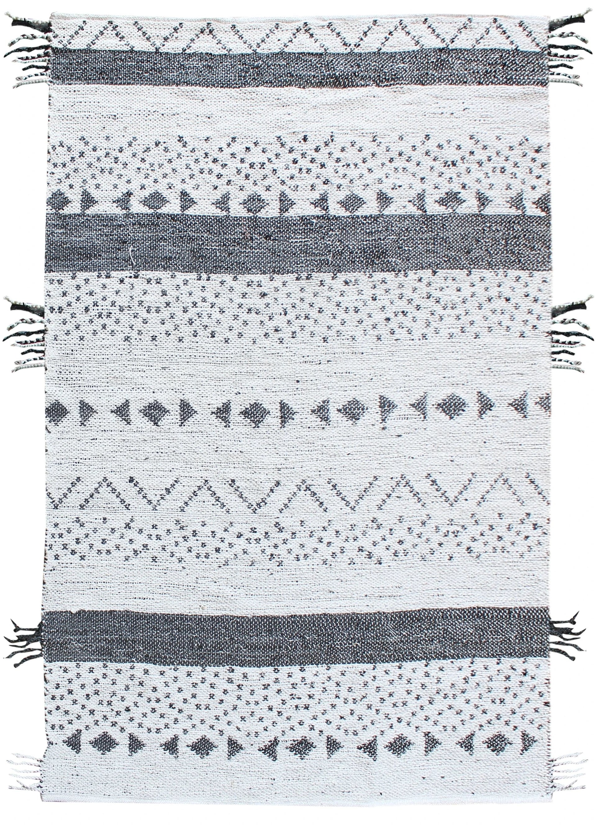 Tapis Callista Blanc/noir by The Rug Republic