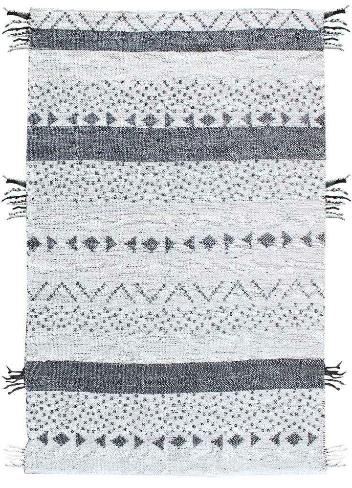 Tapis Callista Blanc/noir by The Rug Republic