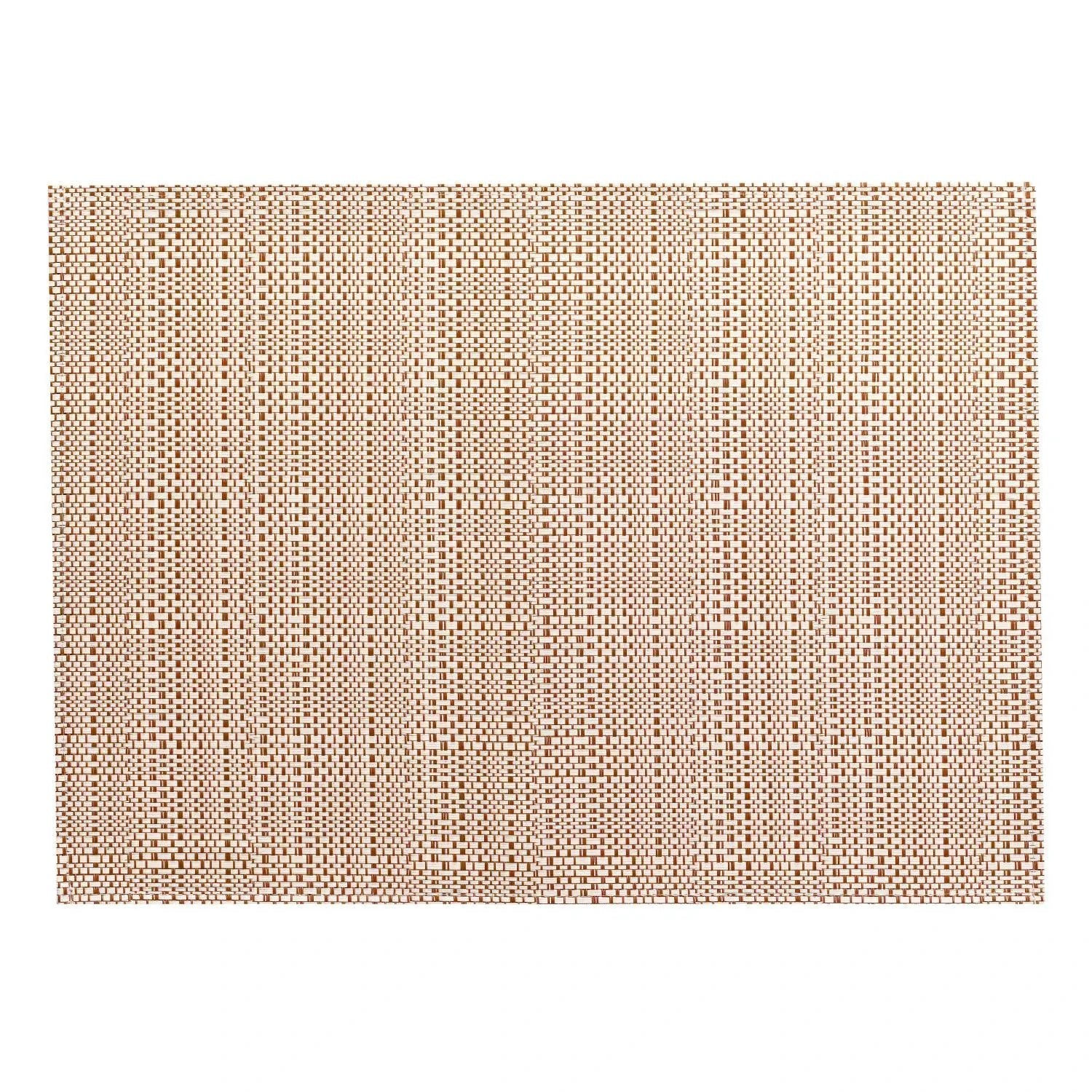 Set de table PVC tissé beige et marron pour protection de table et décoration moderne