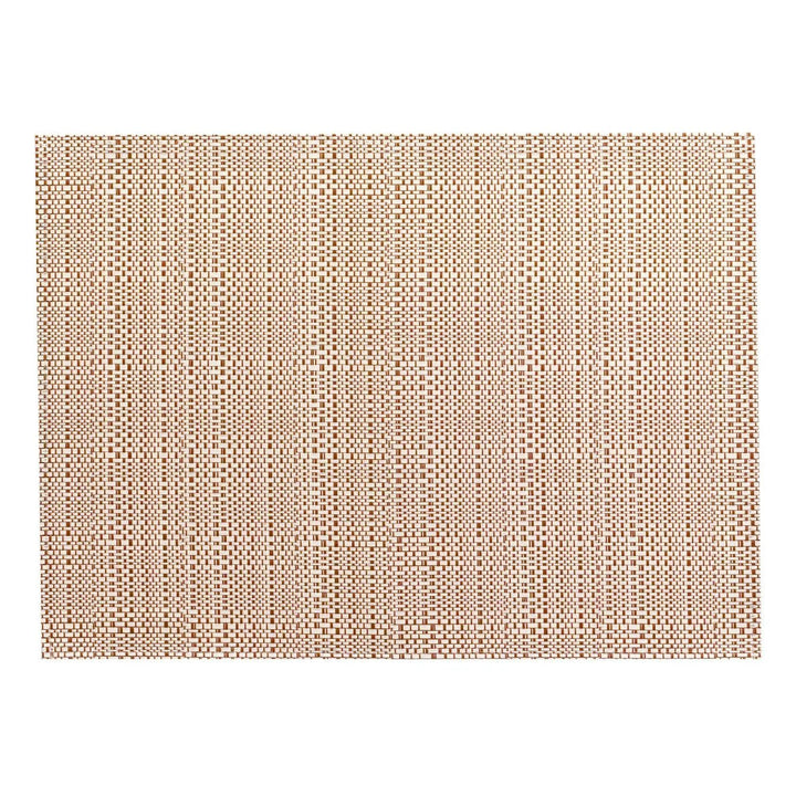 Set de table PVC tissé beige et marron pour protection de table et décoration moderne