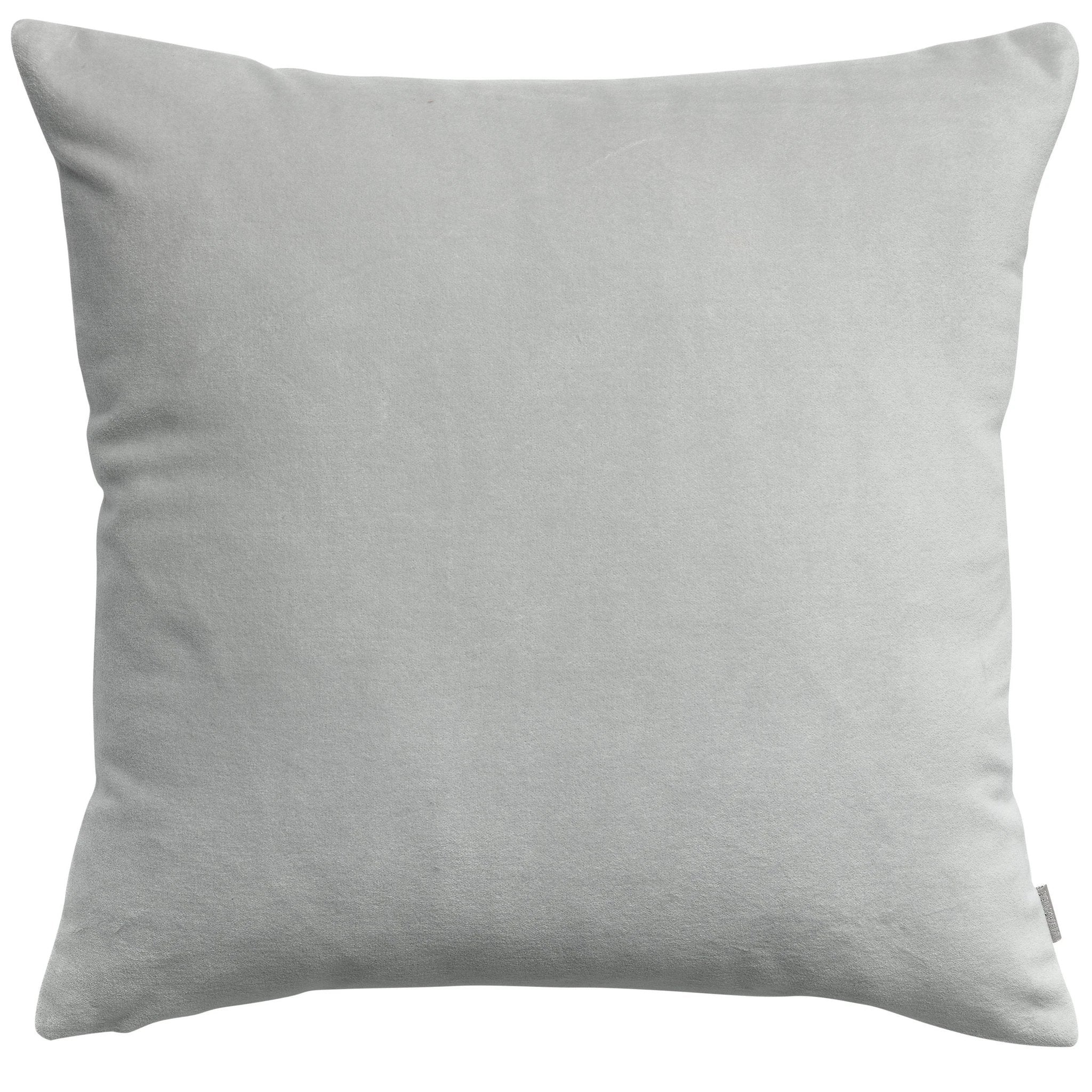 Vivaraise Coussin décoratif en velours Gris Foncé by Vivaraise