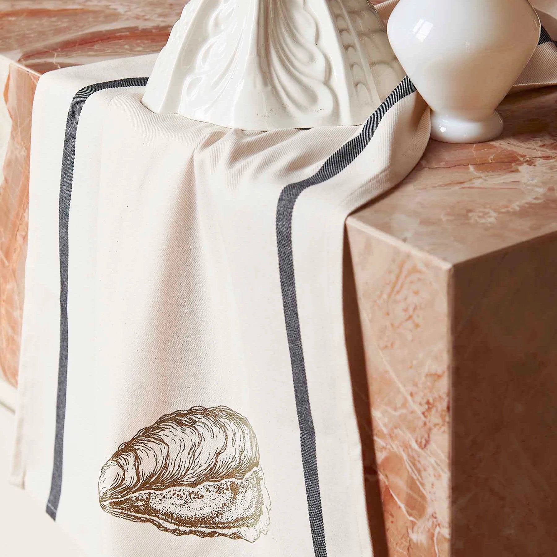 Torchon Huître Or by La Cerise sur le Gâteau