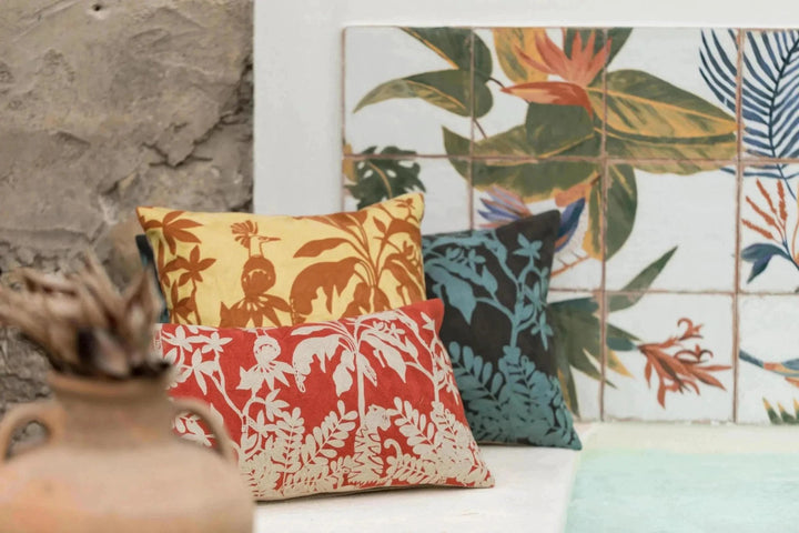 Coussin brodé Raki by Vivaraise