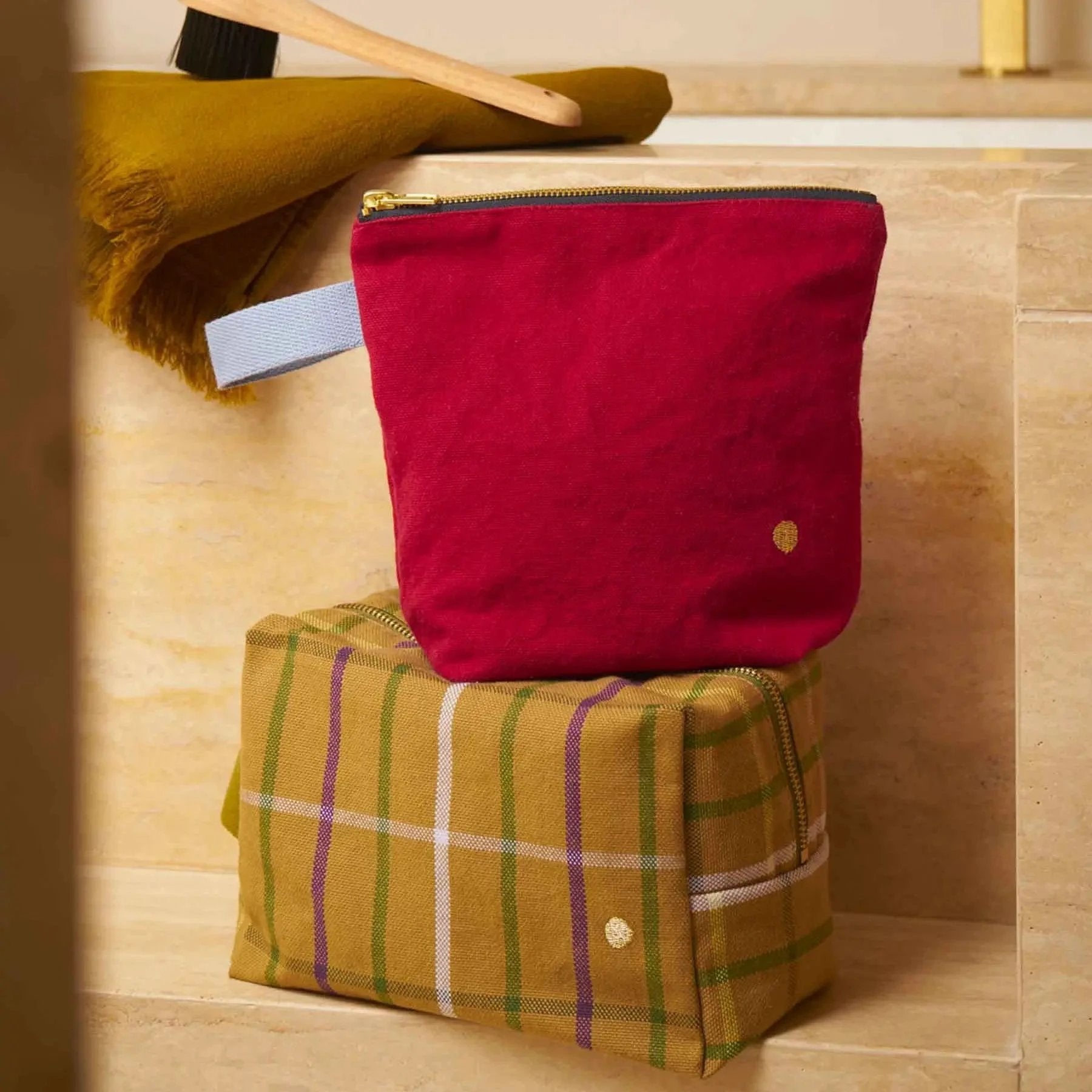 Trousse cube Scotty Marron by La Cerise sur le Gâteau