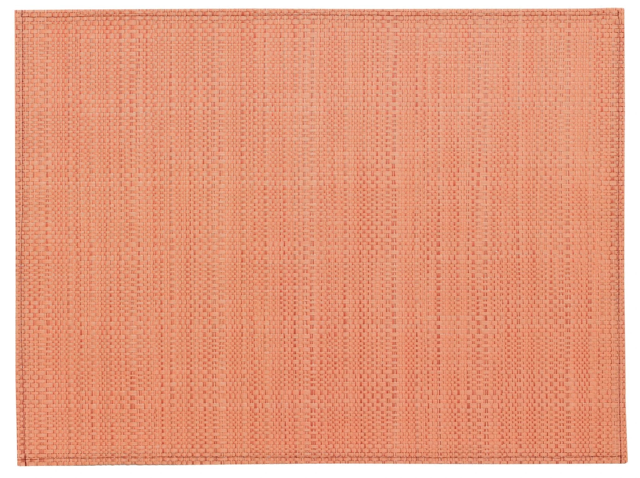 Set de table PVC tissé en couleur saumon par Winkler pour décoration de table élégante