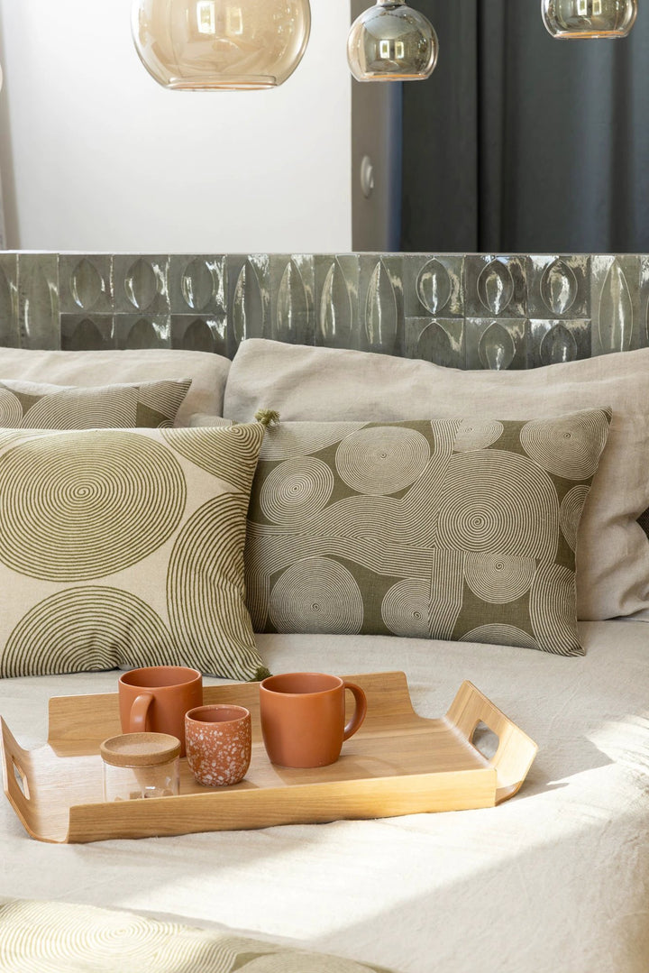Coussin brodé Tito Naturel by Vivaraise