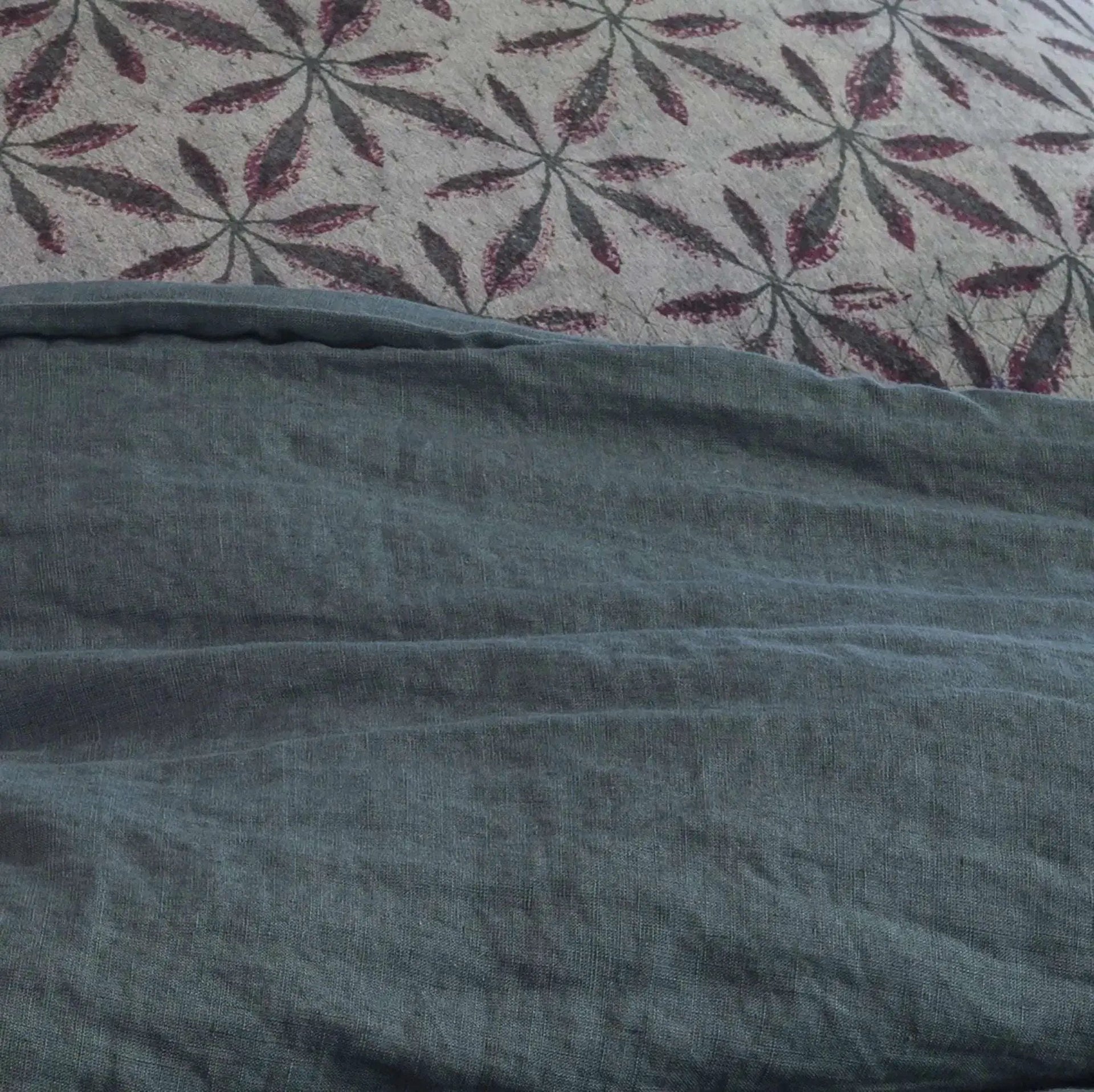 Drap Plat Stonewashed Zeff - Prusse by Vivaraise