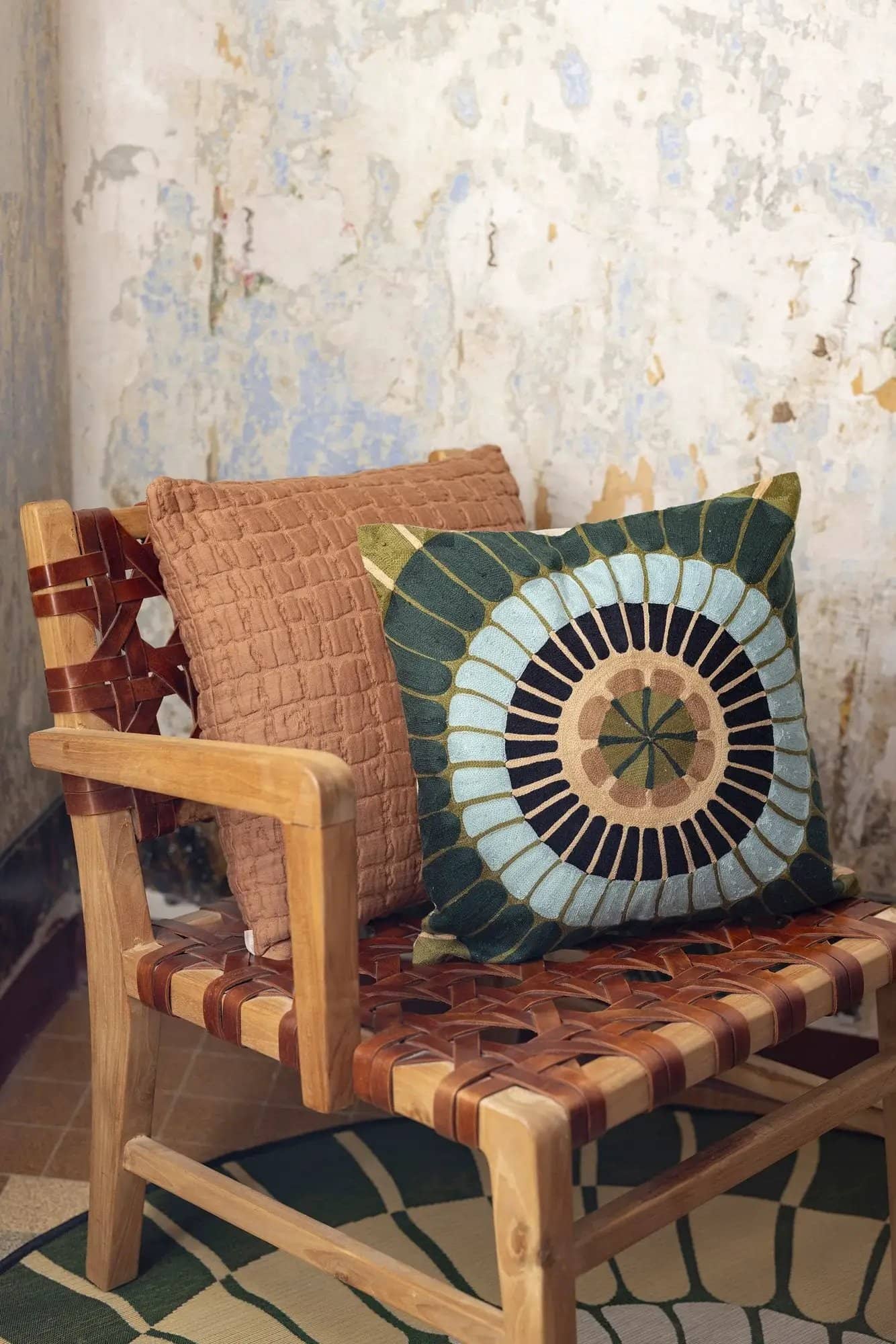 Coussin Stonewashed Swami Moka by Vivaraise