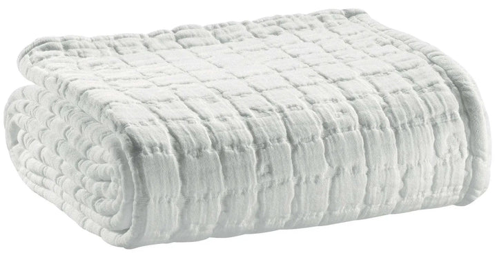 Plaid stonewashed Swami 130 x 200 - Moka by Vivaraise