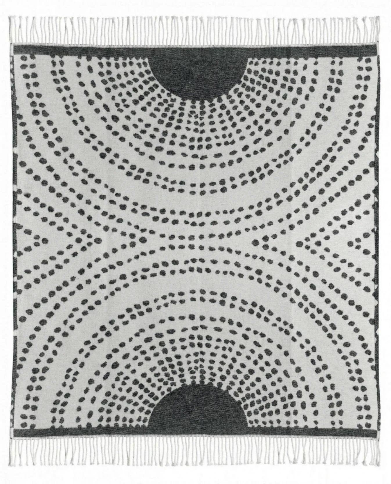 Plaid recyclé Taina Carbone 127 x 160 by Vivaraise