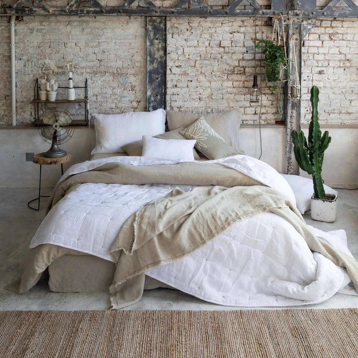 Jeté de lit stonewashed Zeff Sable by Vivaraise