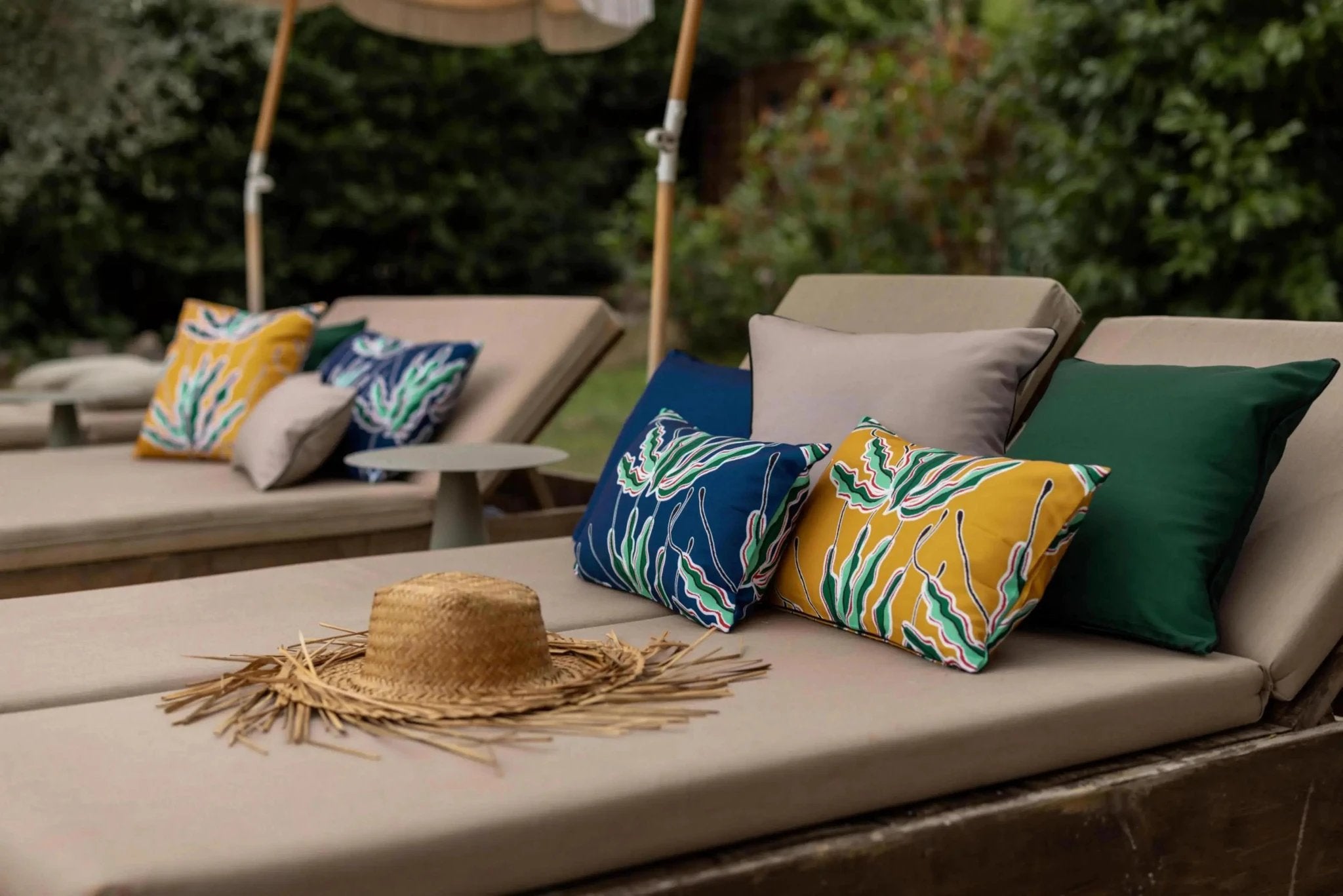 Coussin uni Alga outdoor by Vivaraise