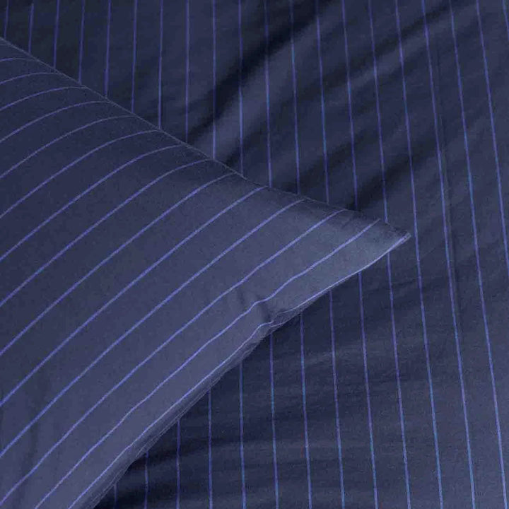 Housse de couette Line Blue by La Cerise sur le Gâteau