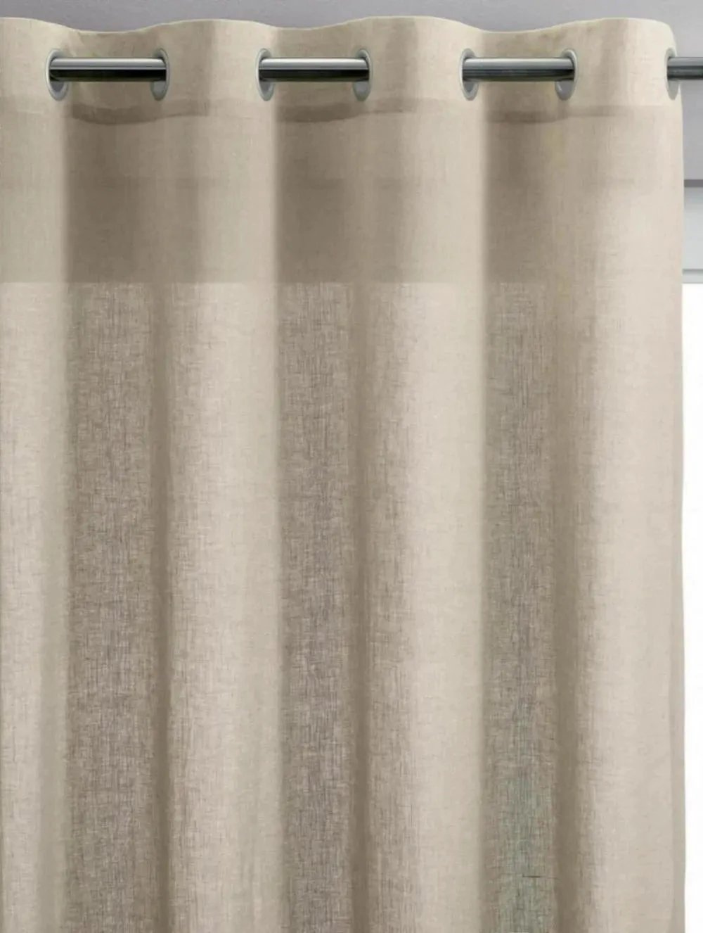 Rideau voile 60% Lin et 40% Coton Zeff by Vivaraise