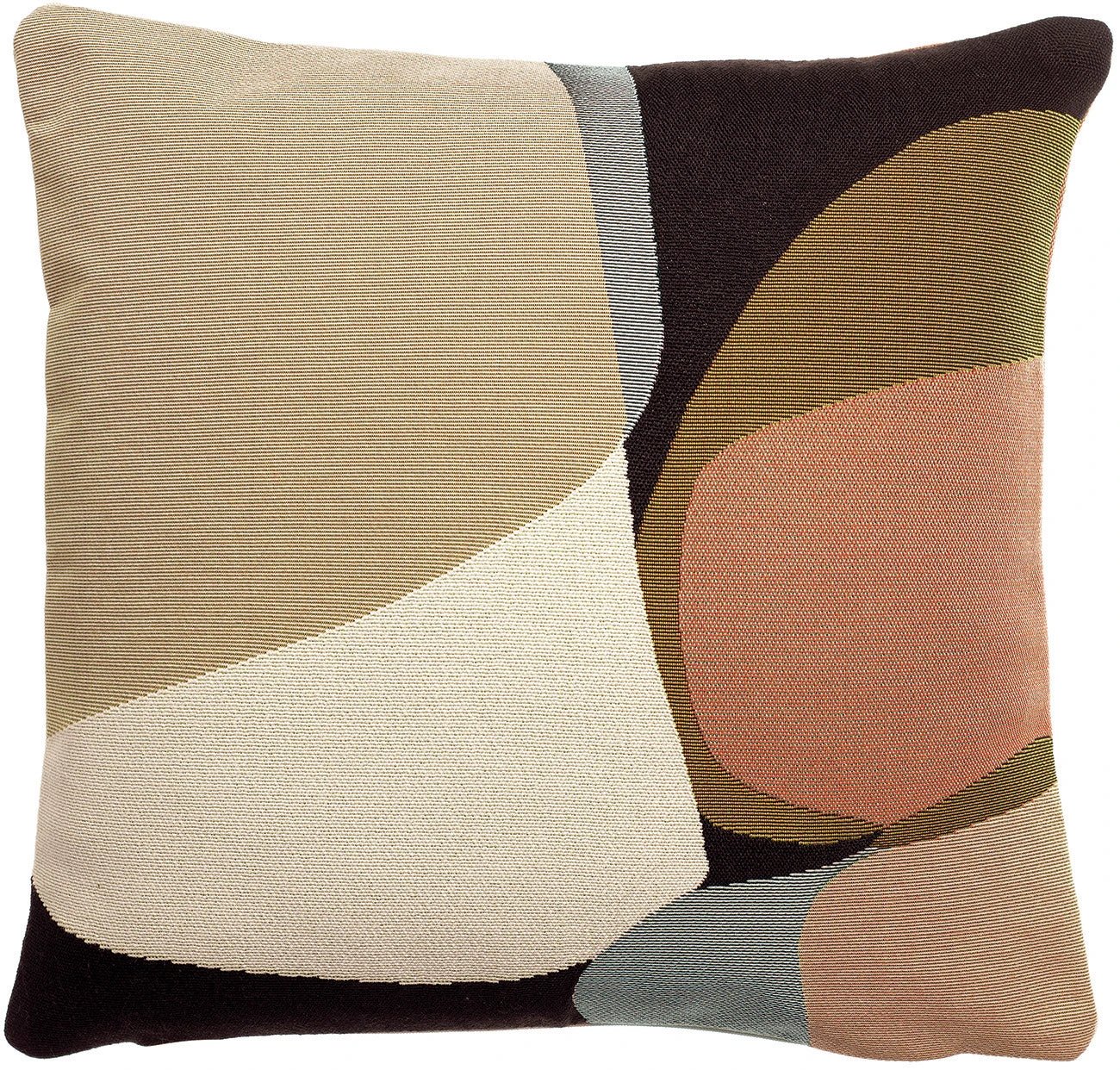 Coussin Leana 30x50 cm coloris Moka sur chaise de jardin