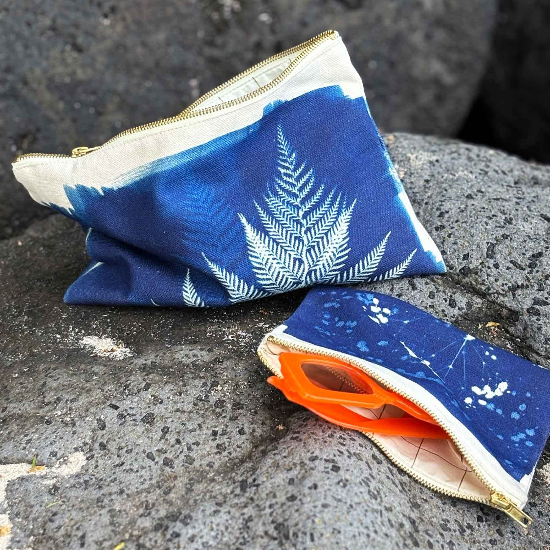 Pochette Gypso Bleu M 14 x 19 x 1 La Cerise sur le Gâteau